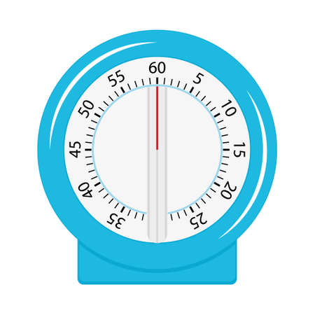 Kitchen timer, color vector isolated illustration.のイラスト素材