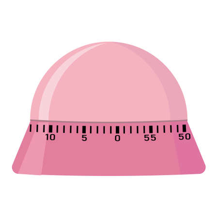 Kitchen timer, color vector isolated illustration.のイラスト素材