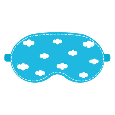 sleep mask with a pattern, color isolated vector illustration.のイラスト素材
