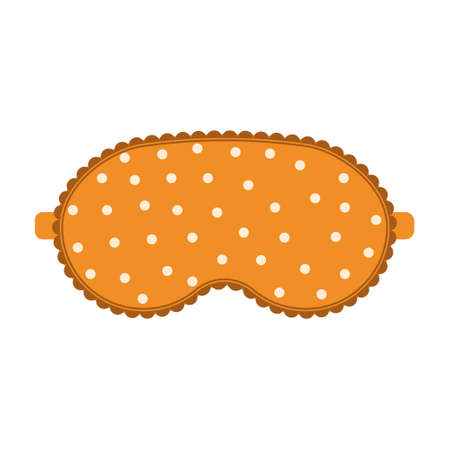sleep mask with a pattern, color isolated vector illustration.のイラスト素材