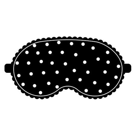 sleep mask with a pattern, isolated vector illustration.のイラスト素材