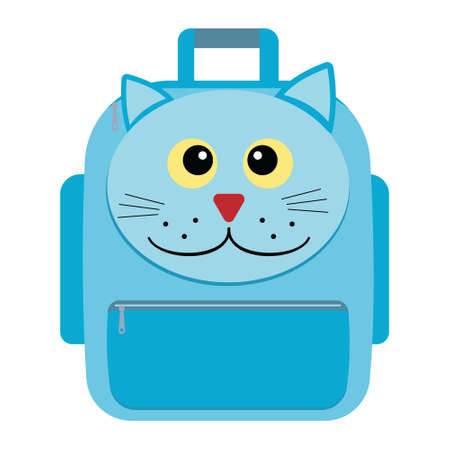 backpack bag isolated vector illustration on a white background.のイラスト素材