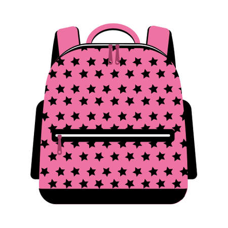 backpack bag isolated vector illustration on a white background.のイラスト素材