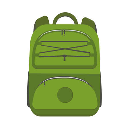 backpack bag isolated vector illustration on a white background.のイラスト素材