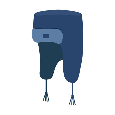 Winter hat, color isolated vector illustration in cartoon styleのイラスト素材
