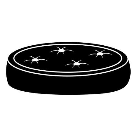 Bed for dogs and cats, isolated vector illustration iconのイラスト素材