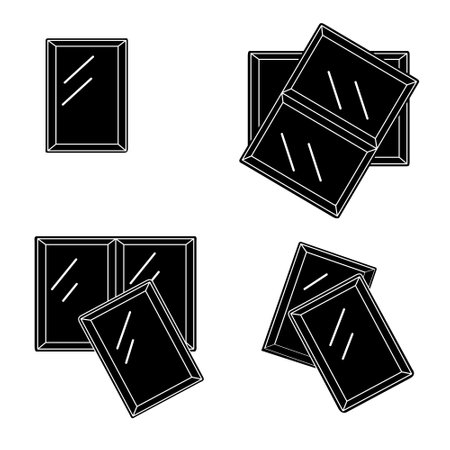 Flat chocolate wrapper icon. Vectorのイラスト素材