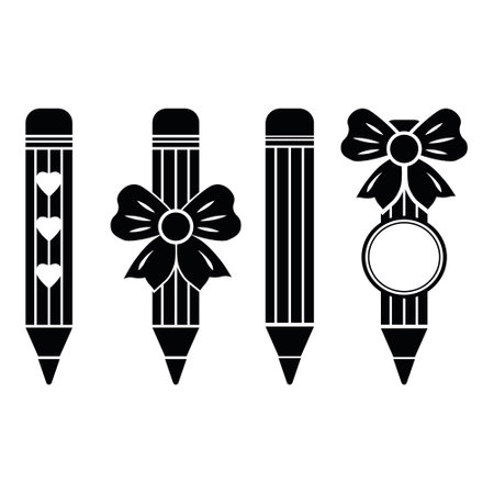 pencil icon in fashionable flat style, vector pencil icon, vector illustration stencilのイラスト素材