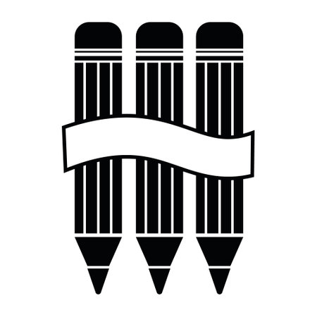 pencil icon in fashionable flat style, vector pencil icon, vector illustration stencilのイラスト素材