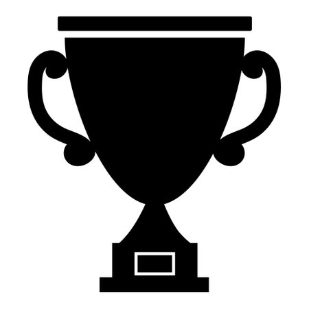 Winners prize, sports award, success concept vector illustration, stencil iconのイラスト素材
