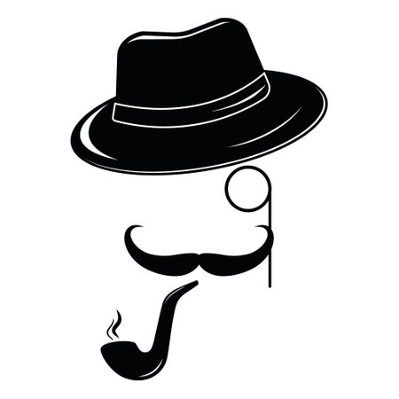 Hipster Retro Vintage Vector Icon Setのイラスト素材