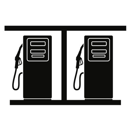 Vector illustration of a car filling stationのイラスト素材