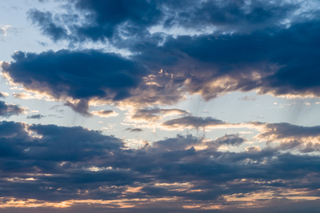 Sky and clouds on sunset