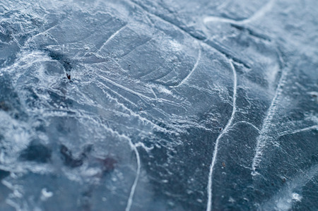 Abstract ice background closeup with selective focusの写真素材