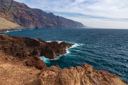 Los Gigantes cliffs view from cape Teno, Tenerifeの写真素材