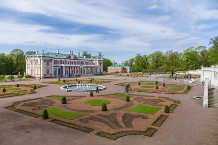 18th century baroque style Kadriorg palace, Tallinn, Estoniaのeditorial素材