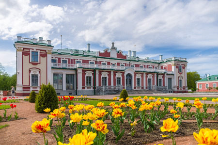 TALLINN, ESTONIA - MAY 19, 2012: Kadriorg - baroque palace built for Peter the Great in 1718 now houses the Art Museum of Estonia's foreign collection.のeditorial素材