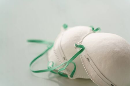 Anti virus protection masks with ffp2 standart to prevent corona COVID-19 and SARS infectionの写真素材