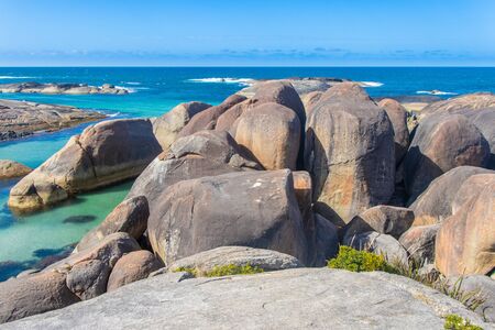 Elephant Rocks in William bay Western Australiaの写真素材