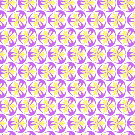 Seamless vector pattern composed of stylized flowersのイラスト素材