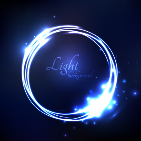 Circle frame glowing abstract background illustrationのイラスト素材