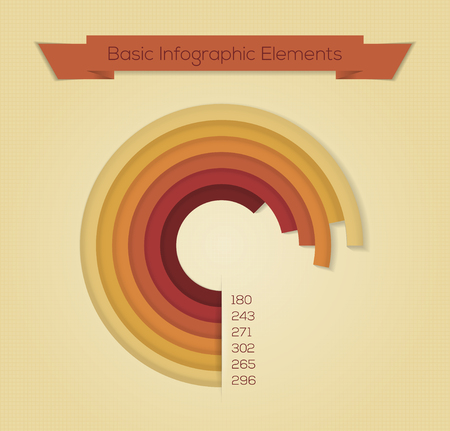 Vector illustration for web design, infographics.  のイラスト素材