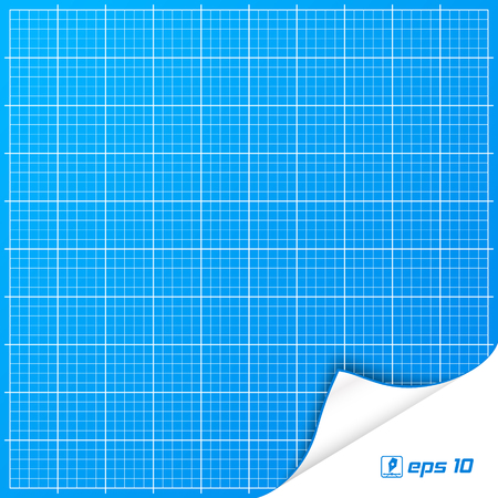 Vector illustration of Blueprint background.  のイラスト素材
