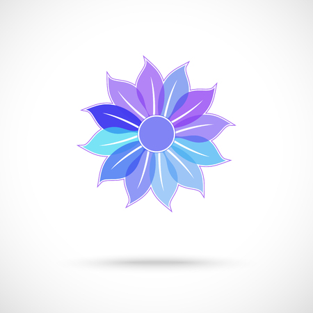 Vector colorful flower symbol.  illustrationのイラスト素材
