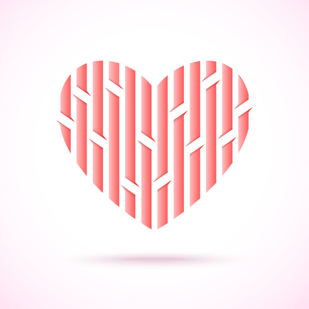 Heart illustration. Vector abstract valentines symbol. Eps 10 illustrationのイラスト素材