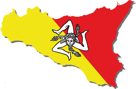 flag of sicilyのイラスト素材