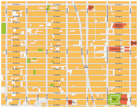 theater district, midtown manhattanのイラスト素材