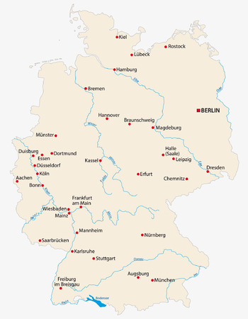 simple germany mapのイラスト素材