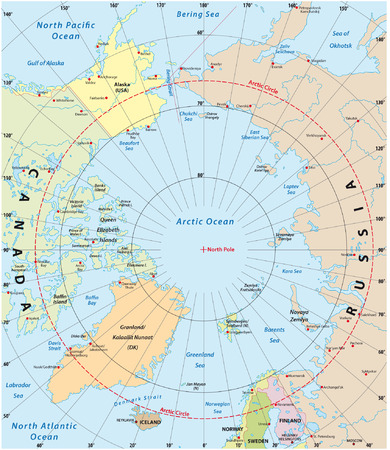arctic mapのイラスト素材