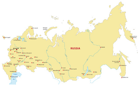russia mapのイラスト素材
