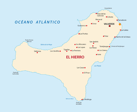 el hierro mapのイラスト素材