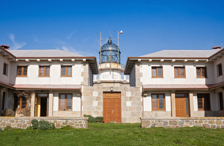 Lighthouse Punta de Estaca de Bares Galicia, Spainpsdのeditorial素材