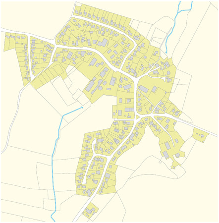 fictional village mapのイラスト素材