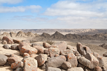 The Dry moon landscape near Swakopmund, Namibia