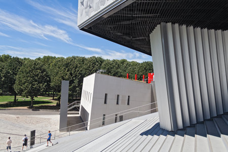 Philharmonie de Paris in Parc de la Villetteのeditorial素材