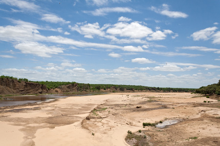 The Letaba River in the Kruger National Park, South Africaの写真素材