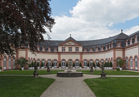 The upper orangery of the castle Weilburg, Hesse, Germanyのeditorial素材