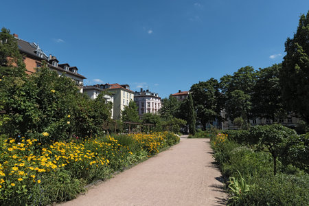 The Bethmannpark in frankfurt am Main, hesse, germanyのeditorial素材