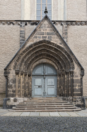 Portal of the Saint Peter Church, Goerlitz, Germanyのeditorial素材