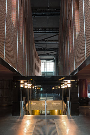 azkuna zentroa is a multipurpose venue in the city of bilbao, spain.のeditorial素材