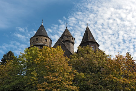 the medieval castle braunfels on a basalt summit.のeditorial素材