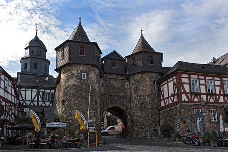 the medieval castle braunfels on a basalt summit.のeditorial素材