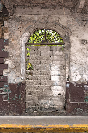 house ruin in casco viejo the historic city of panama cityの写真素材