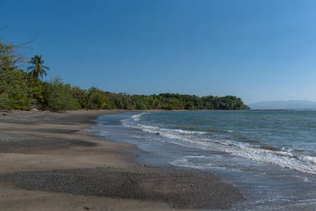 tropical beach on the cebaco island, panamaの写真素材