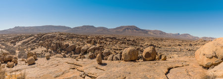 massive granite rock formation in the Erongo Mountains, Namibia