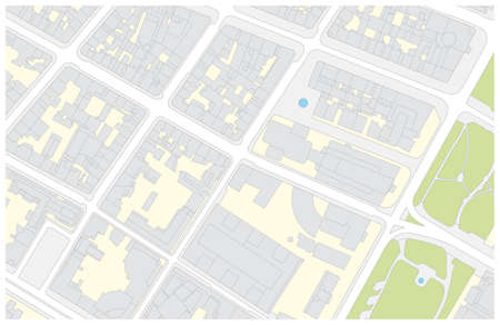 Imaginary vector cadastral map of an inner city